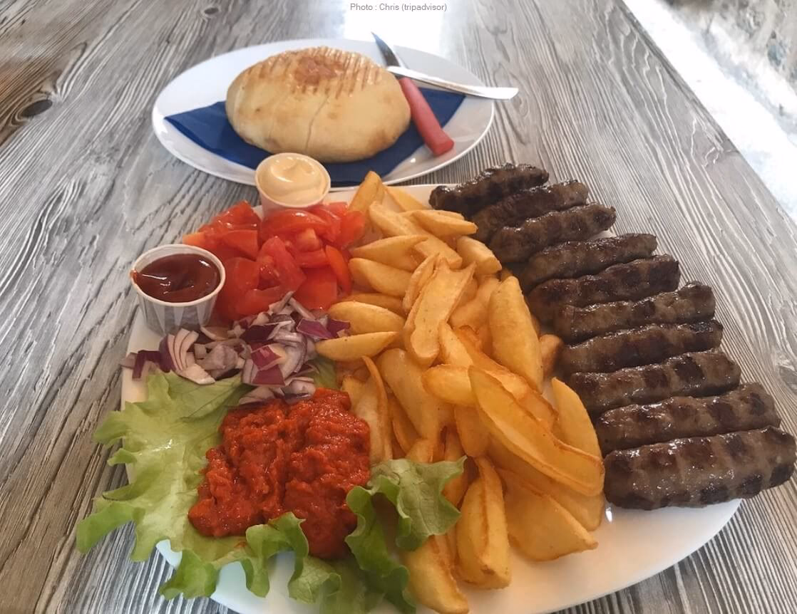 Quel est le prix moyen d'un restaurant split en Croatie ?