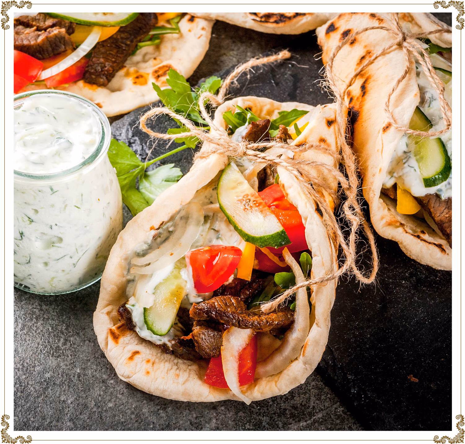 Quel est l'arôme du pain grec pita ?